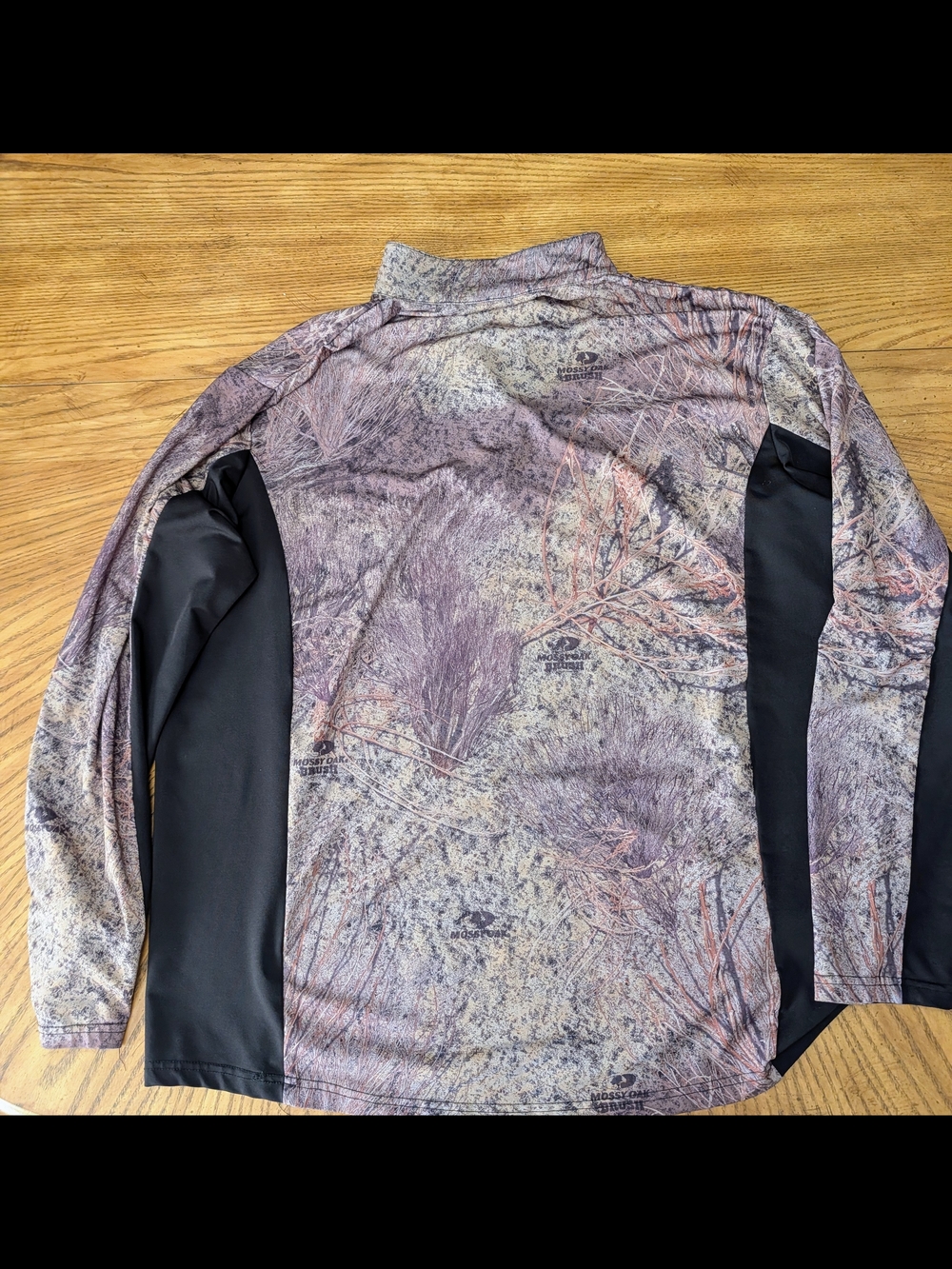 Mossy Oak Camo Quarter-Zip Pullover - Brown/Black Brush Camo - Picture 3 of 3
